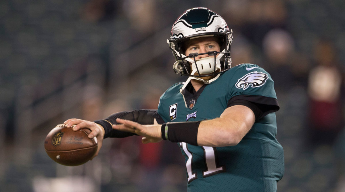 Eagles QB Carson Wentz Out For SNF Vs. Rams With Back Injury - Sports ...