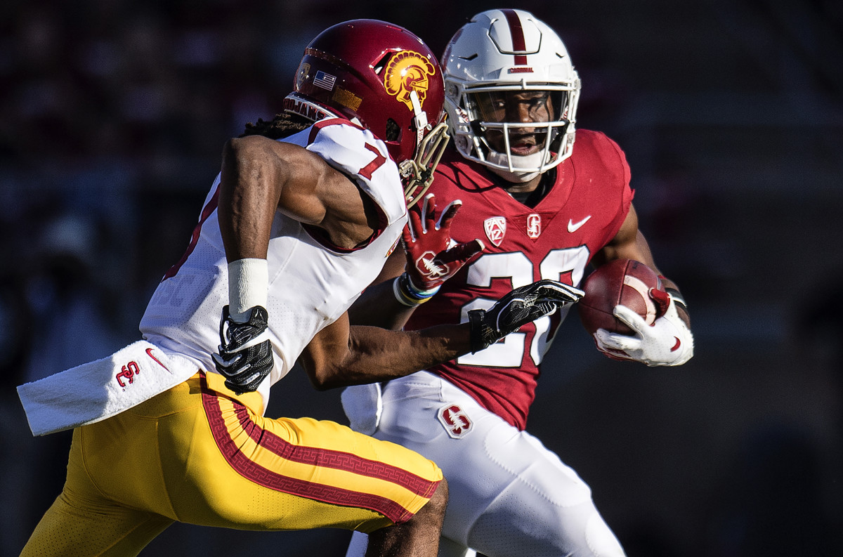 Bryce Love of Stanford vs. Marvell Tell III of USC