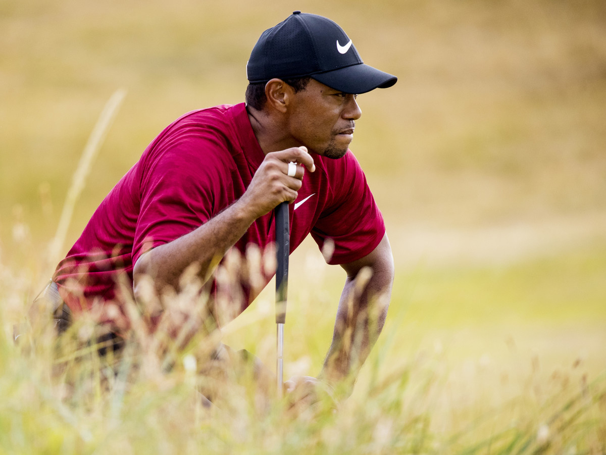 Tiger Woods during the final round of the 2018 British Open Championship