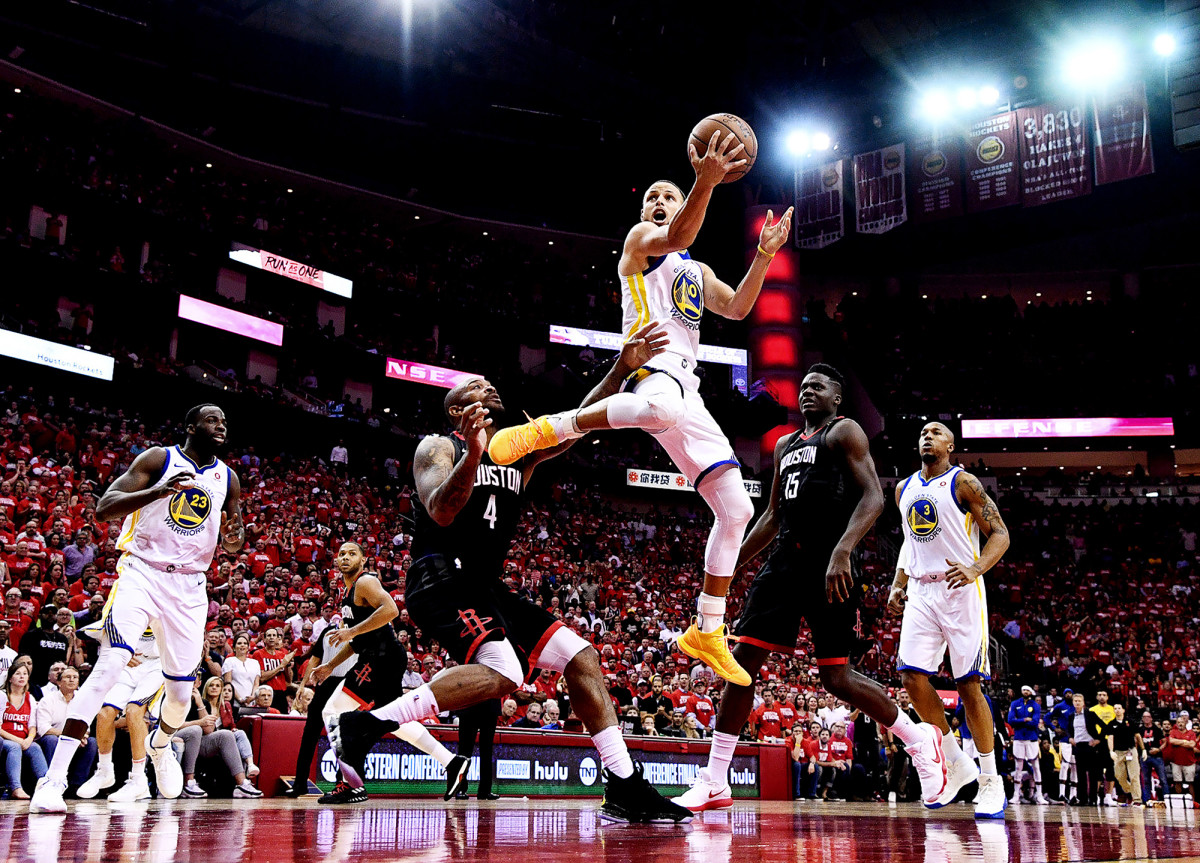 Stephen Curry against the Rockets in Game 5 of the Western Conference Finals