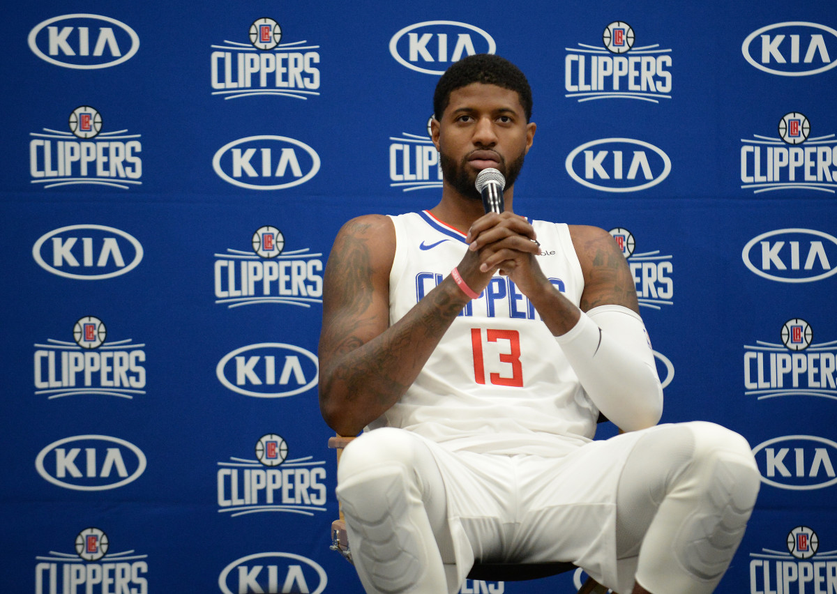 Paul George at Clippers Media Day