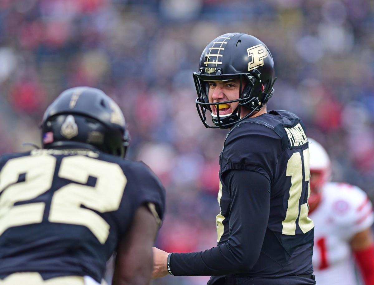 Purdue quarterback Jack Plummer played well against Nebraska before having to leave with an injury. (USA TODAY)