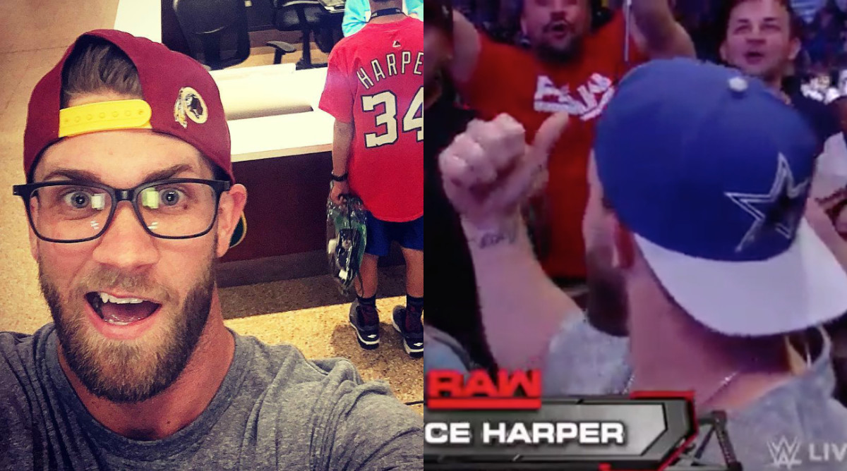 Nationals' Bryce Harper wears Cowboys hat at Raw - Sports Illustrated