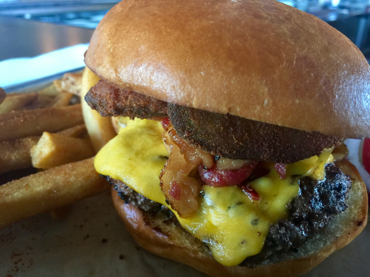 The MadSo Burger from Madison Social in Tallahassee.