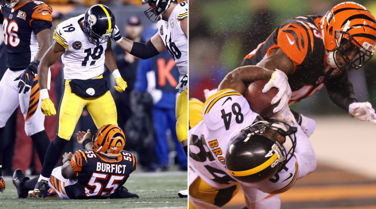 NFL suspends JuJu Smith-Schuster for hit on Vontaze Burfict in  Steelers-Bengals game