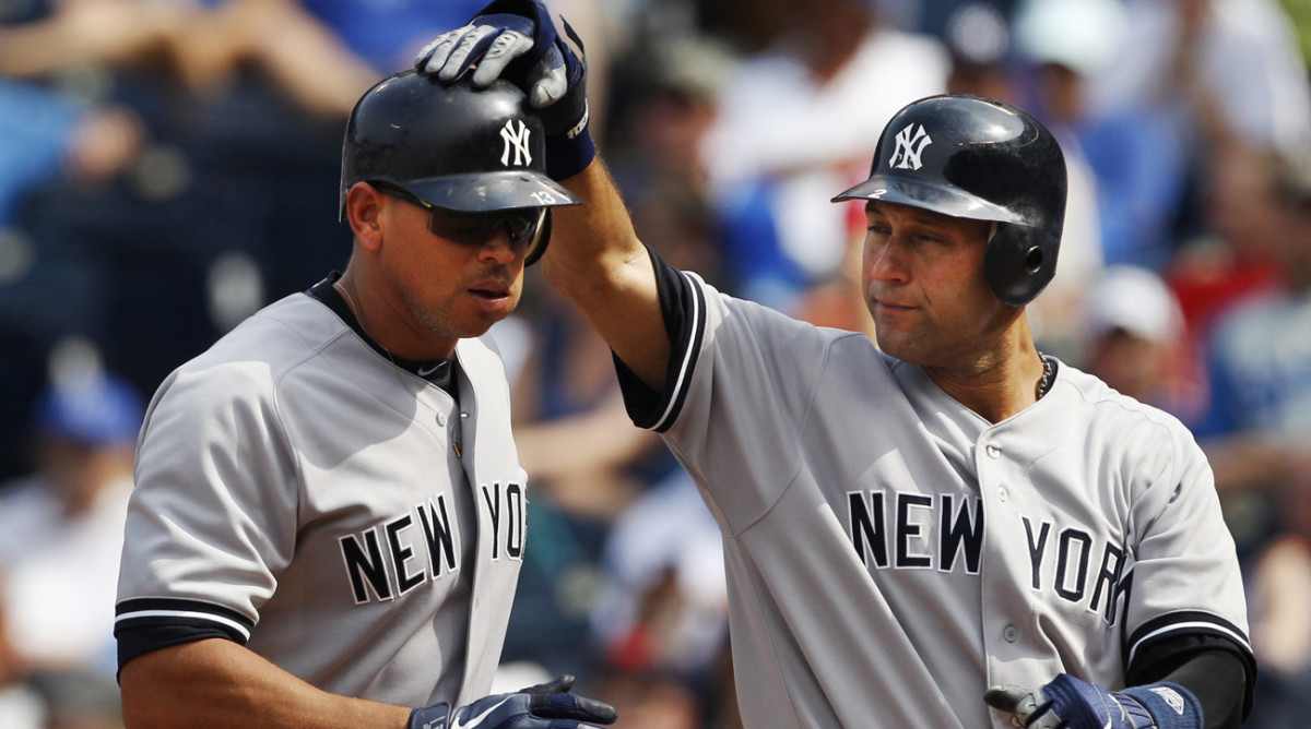 Alex Rodriguez congratulates Derek Jeter on jersey retirement - Sports ...