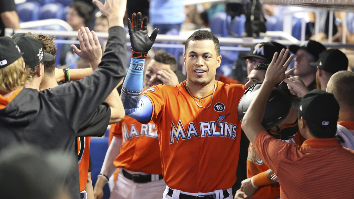 Giancarlo Stanton sets Marlins single-season home run record with 43rd  dinger - NBC Sports