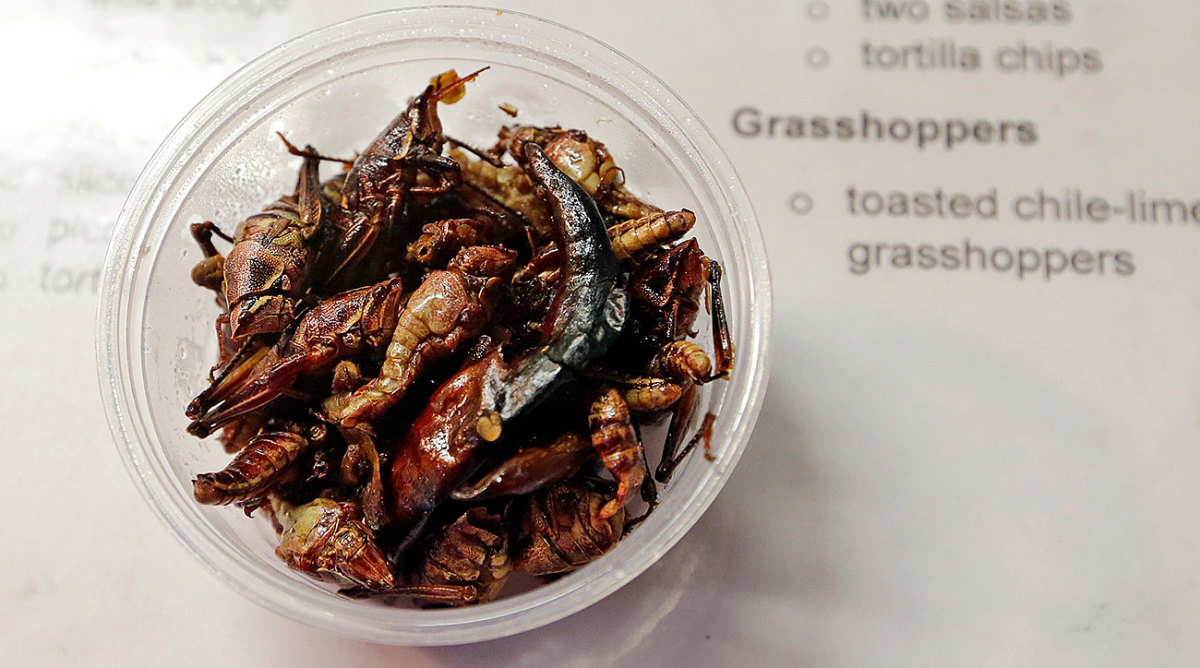 sell grasshoppers at Safeco 