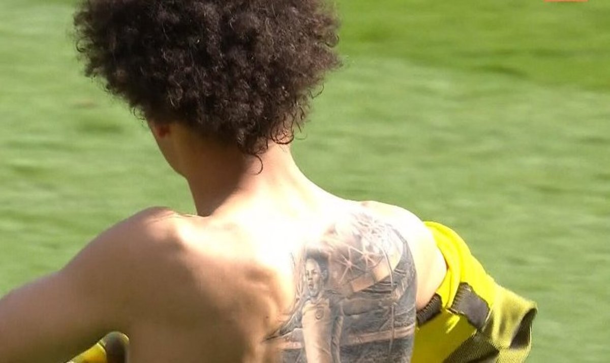 The real story behind Man City star Leroy Sanes huge back tattoo   Manchester Evening News