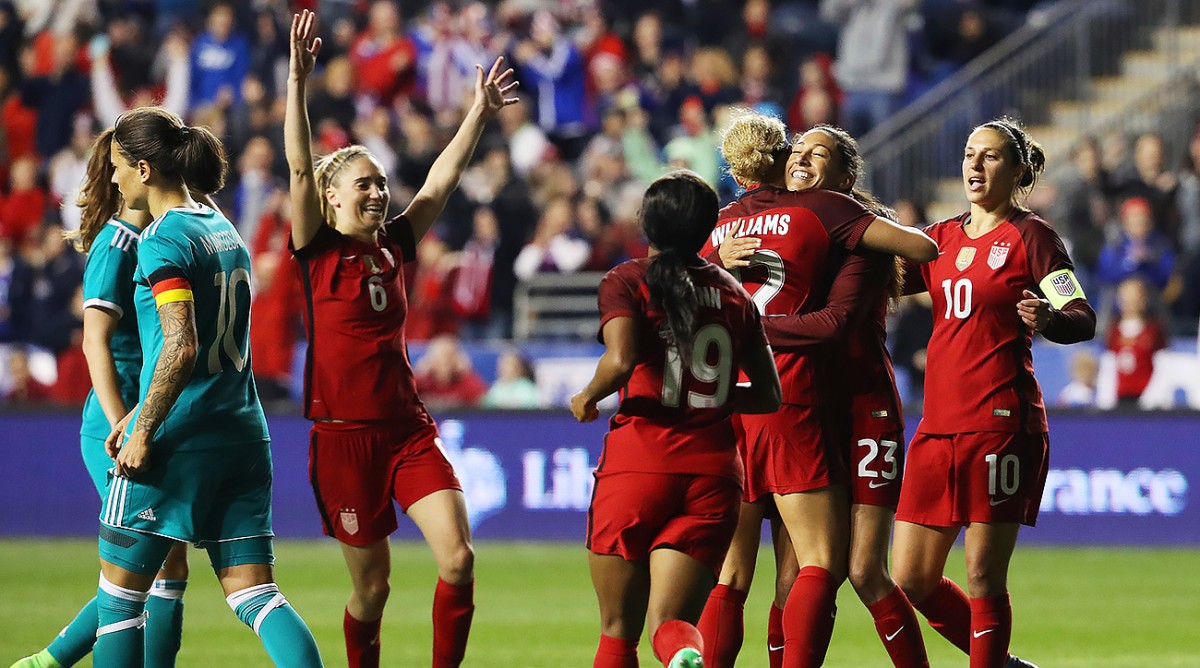 USWNT opens SheBelieves Cup with 10 victory over Germany Sports