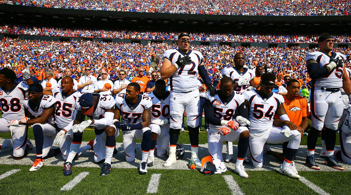 Nfl Week 3 Players Protesting During The National Anthem