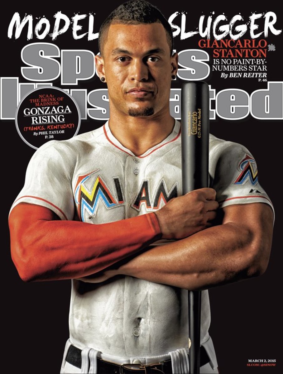 Giancarlo Stanton once wore body paint for the Sports Illustrated