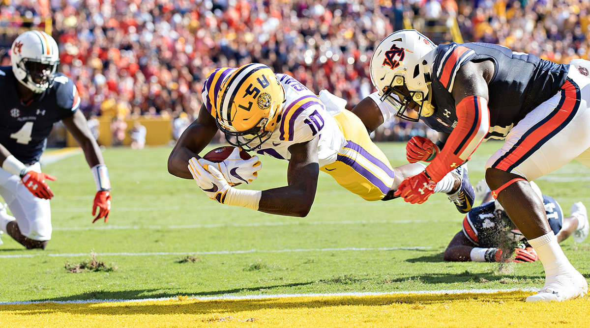 LSU vs. Auburn Ed Orgeron gets top10 win as Les Miles honored