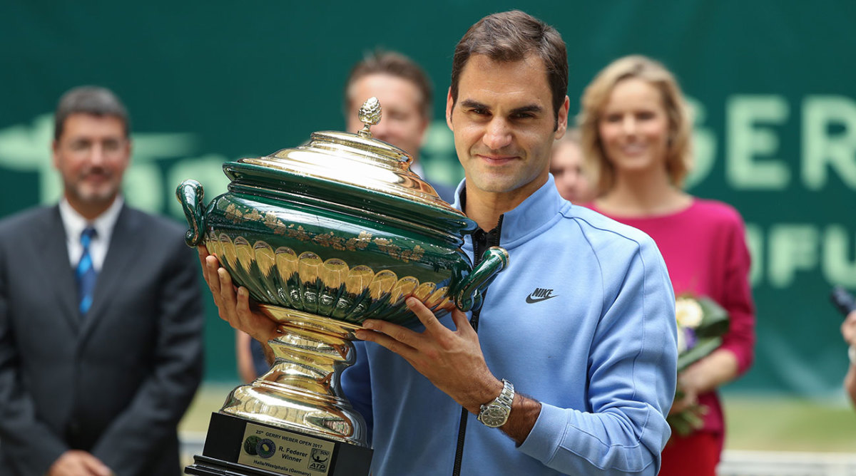 Federer beats Alexander Zverev 6-1, 6-3 for 9th Halle title - Sports ...