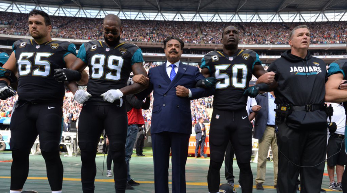 NFL players kneel during anthem at London game - ABC News