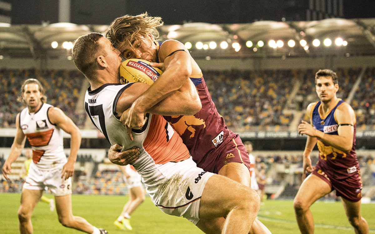 span Nathaniel Ward beskyttelse AFL Greater Western Sydney vs. Brisbane Lions - Sports Illustrated