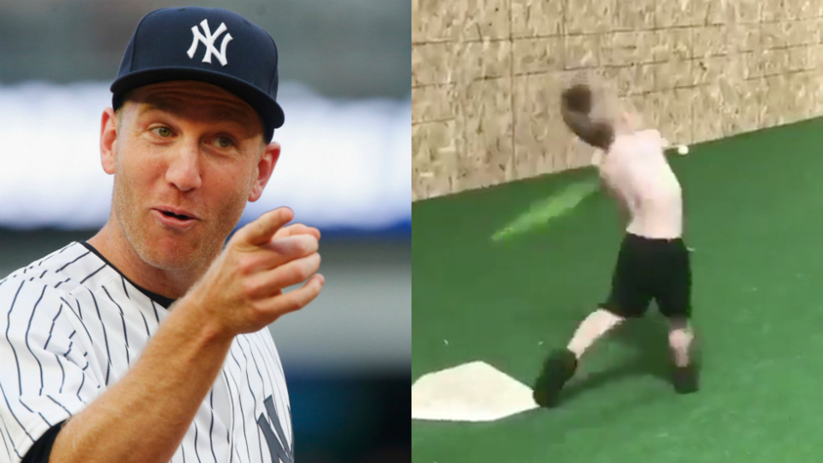 Todd Frazier's son, Blake, takes swing at stardom