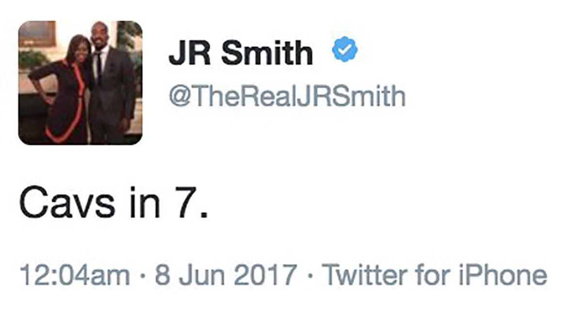 J.R. Smith calls 'Cavs in 7' moments after Game 3 loss