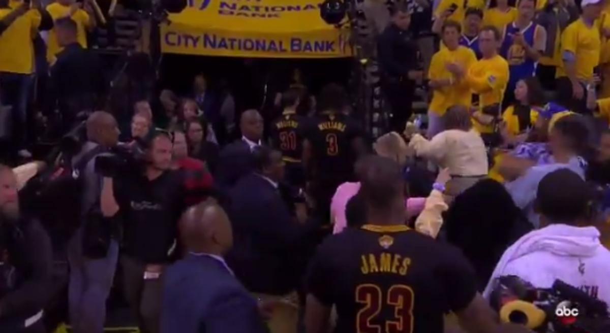 NBA Finals: Warriors fans fight as LeBron leaves floor - Sports Illustrated