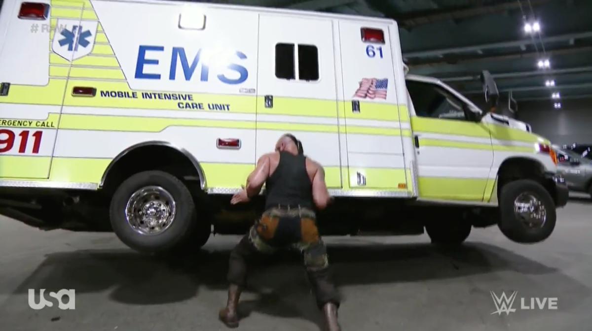 braun strowman ambulance toy