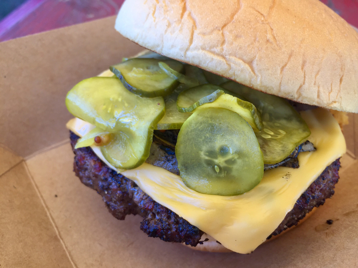 The ground brisket burger from LeRoy and Lewis.