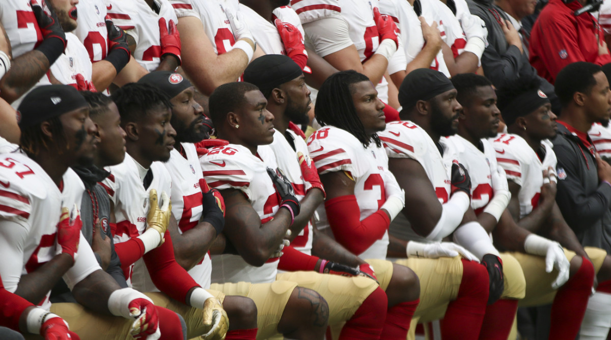 Nfl Players Teams Protesting During Anthem In Week 5