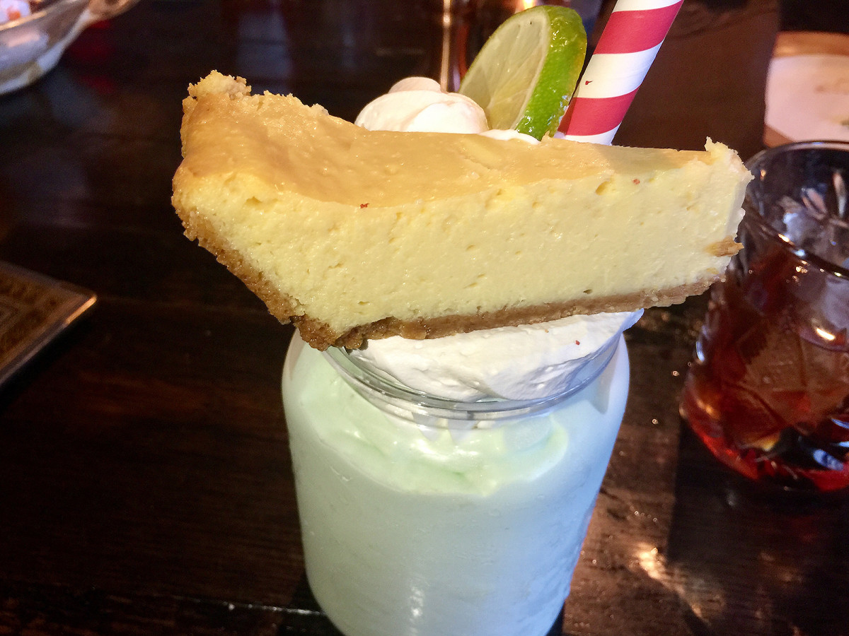 The key lime pie milkshake at Toothsome Chocolate Emporium and Savory Feast Kitchen.