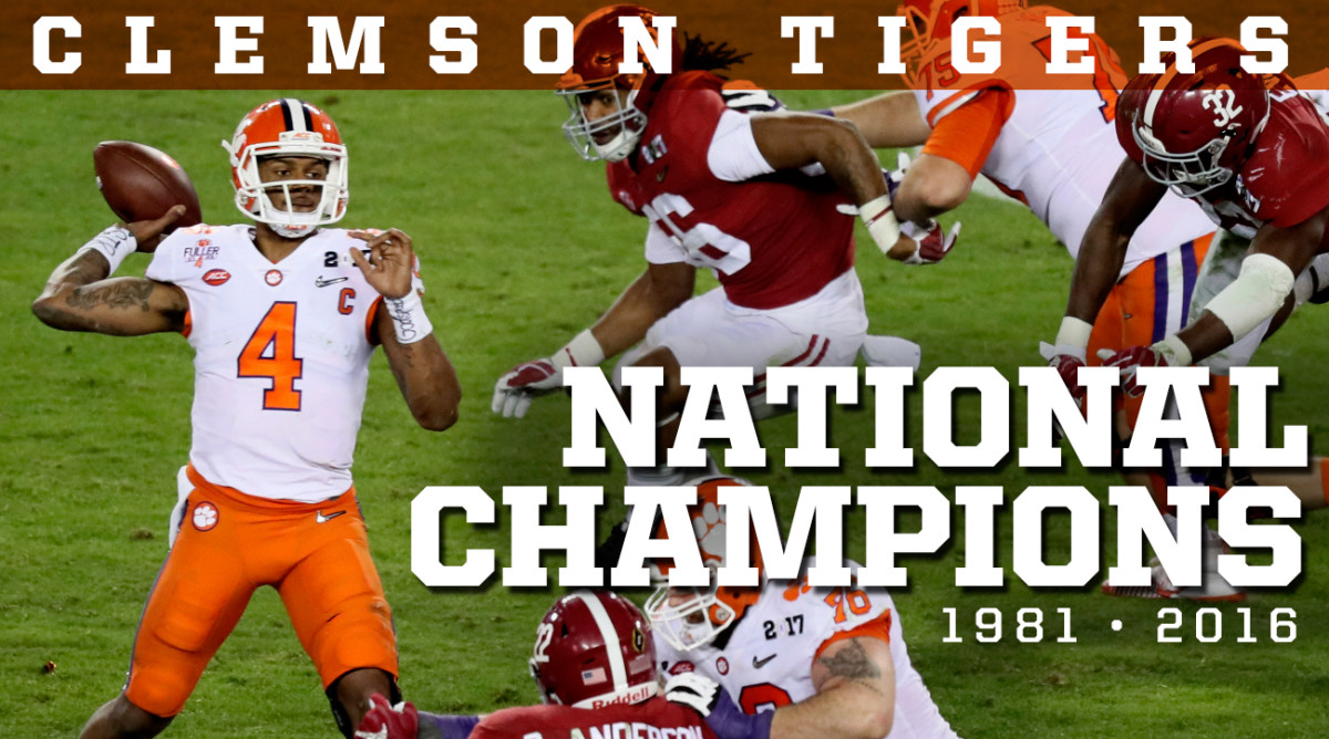 Clemson vs Alabama Tigers win national championship on late touchdown