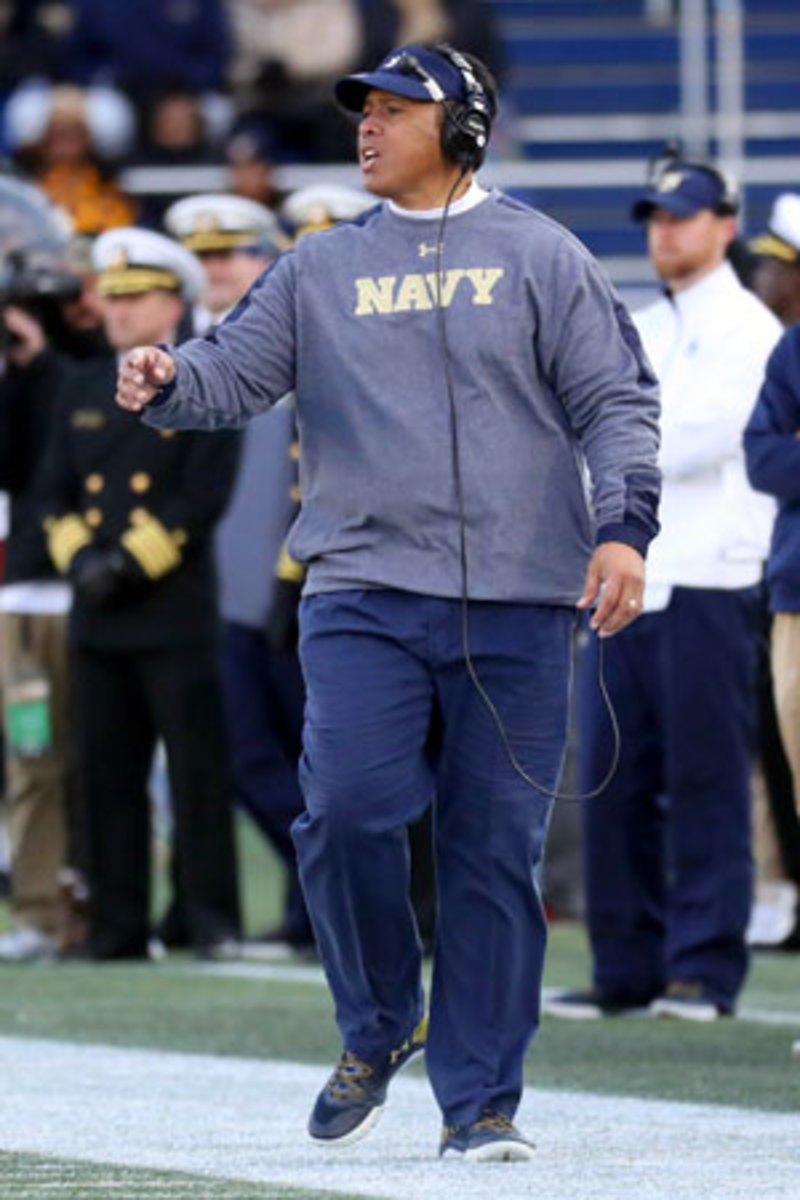 Navy football caoch Ken Niumatalolo. 