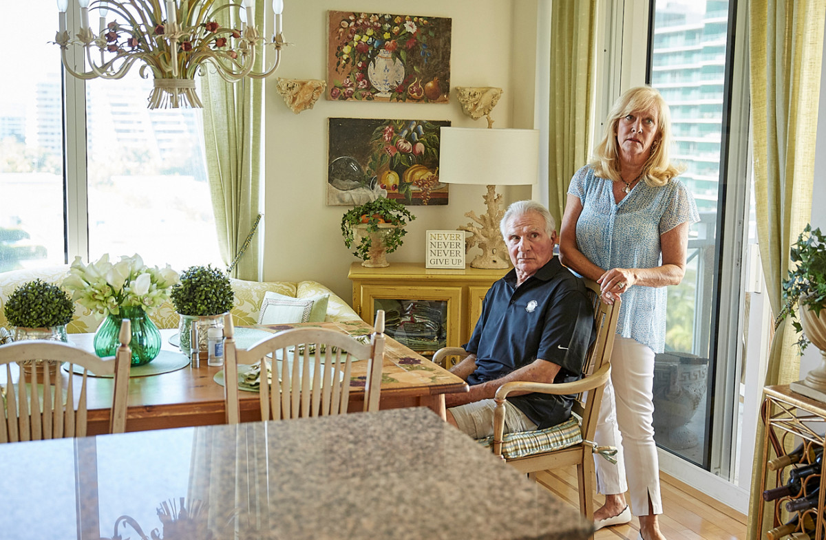 Nick and Lynn at home, May 2017.