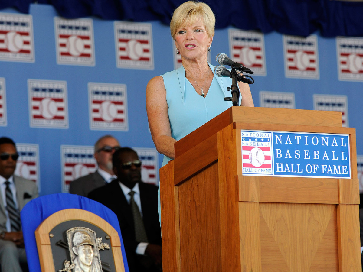 Vicki Santo gave the speech when her late husband was finally enshrined in Cooperstown in the summer of 2012.