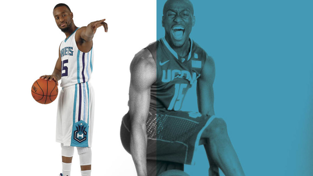 Uconn Huskies Navy Blue Kemba Walker NCAA College Basketball Player  Portrait Fashion Jersey in 2023