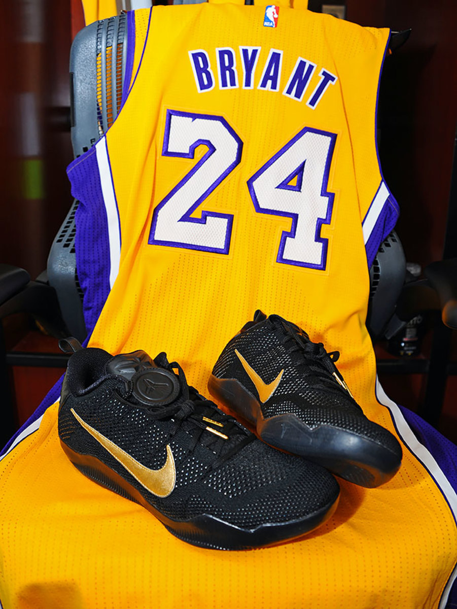 NBA Lakers 24 Kobe Bryant White MVP Honorary Edition Nike Men Jersey