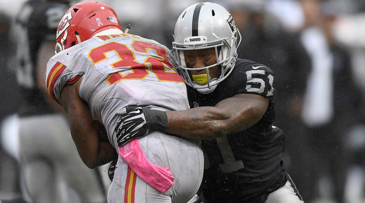 The Chiefs got the best of Bruce Irvin and the Raiders, 26-10, in their Oct. 16 meeting.