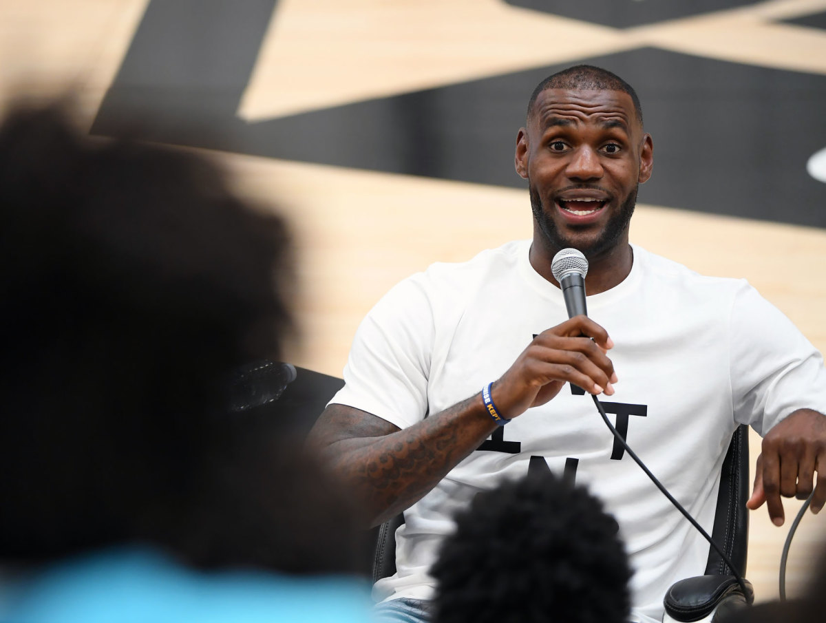 LeBron James at the 2016 Nike Skills Academy Sports Illustrated