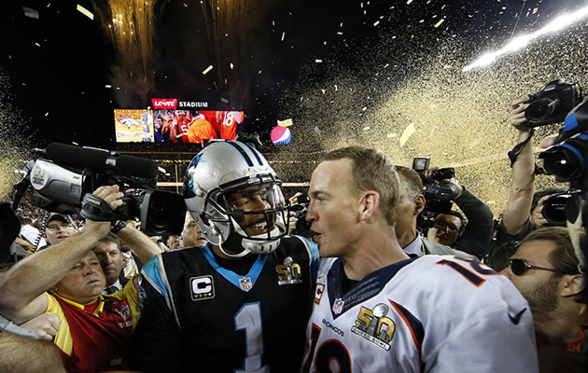 Cam Newton, Peyton Manning share moment after Super Bowl 50 - Sports  Illustrated