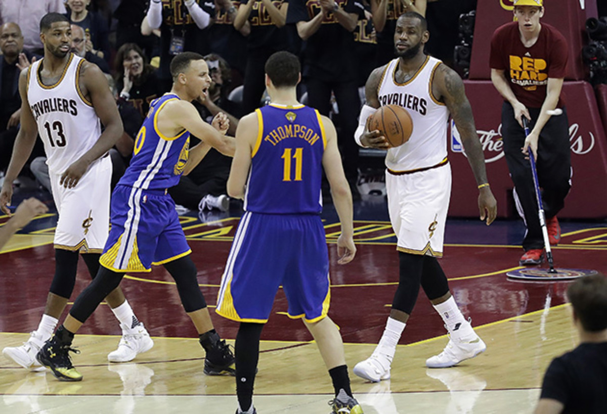LeBron James, Cavaliers escape Warriors in OT to tie up series
