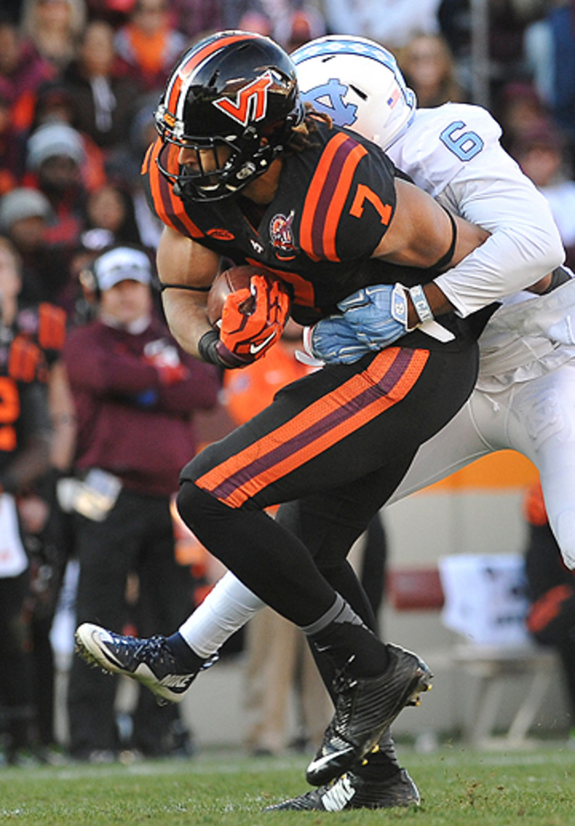 Virginia Tech TE Bucky Hodges