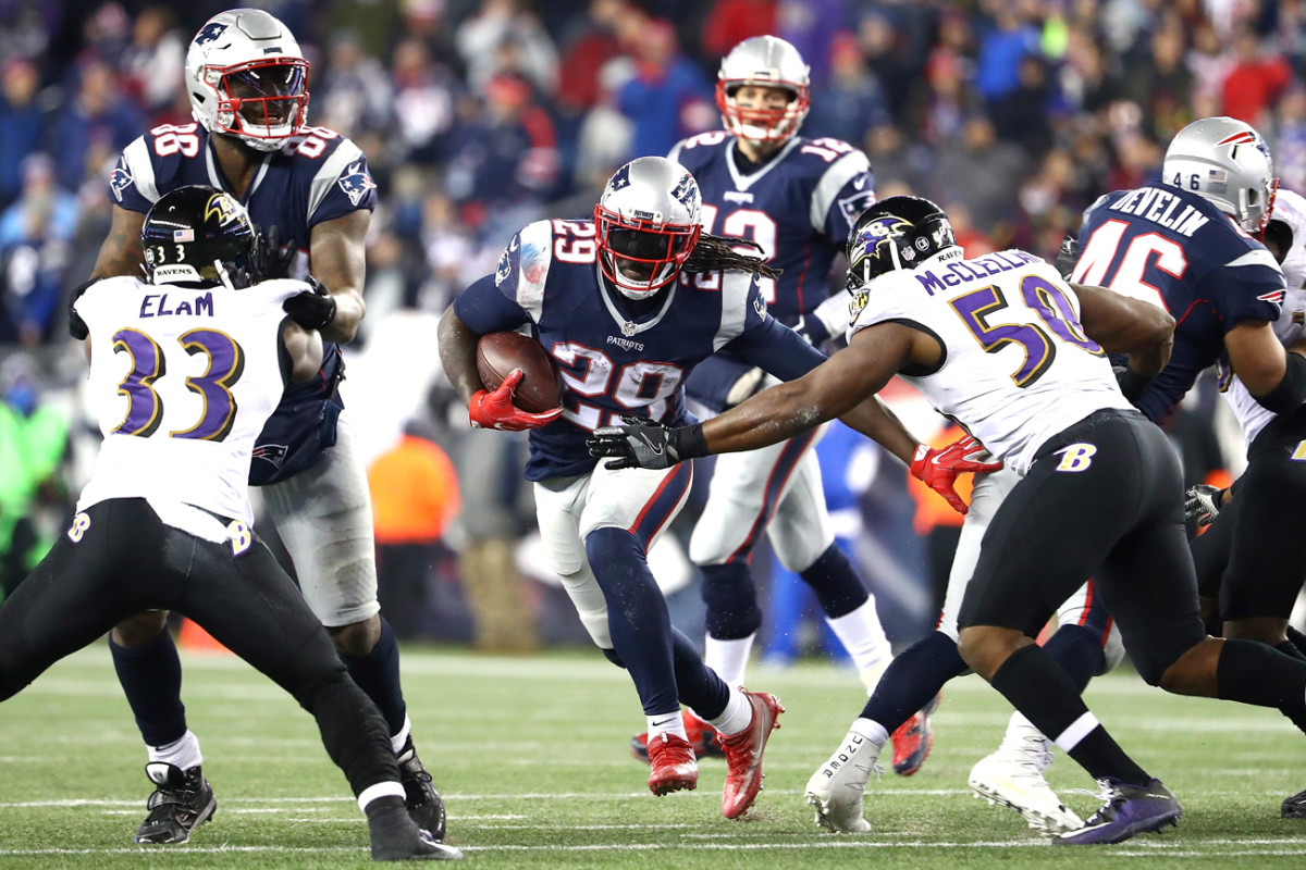 LeGarrette Blount, who ran roughshod over the Ravens, will pose a tough challenge for the Broncos’ D.