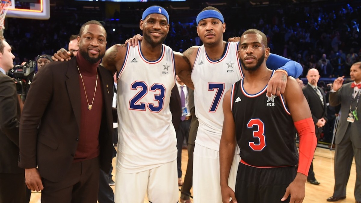 LeBron James Carmelo Anthony Chris Paul Dwayne Wade may team up