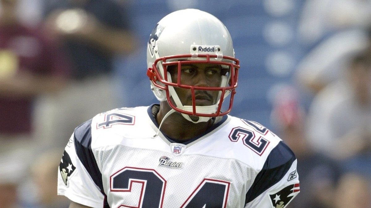 New England Patriots cornerback Ty Law of the AFC returns a