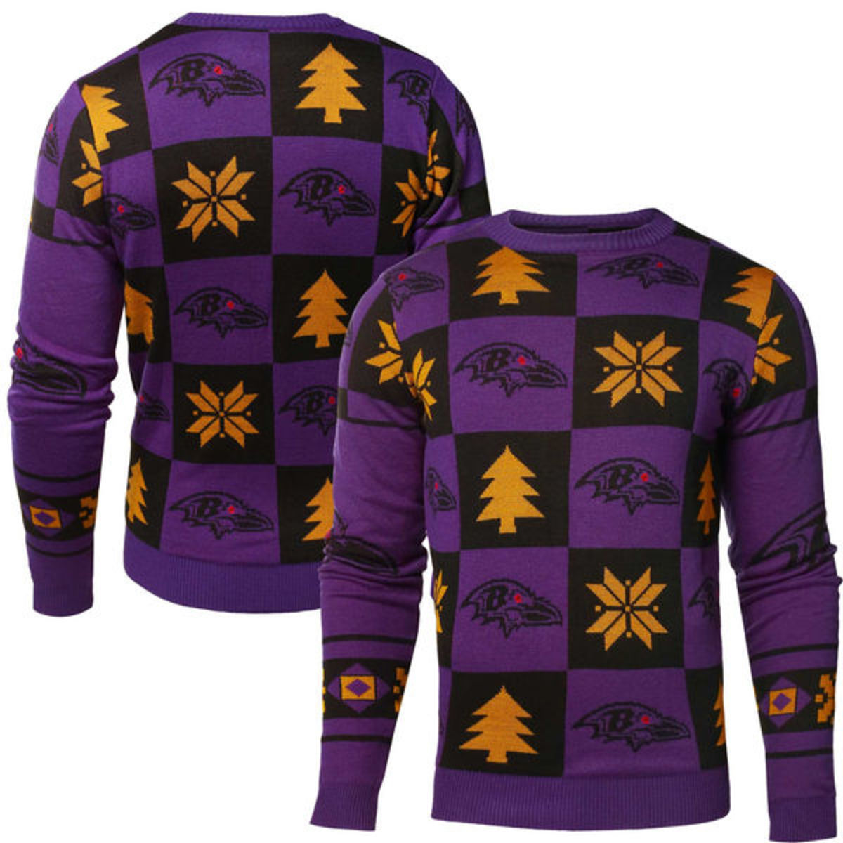 Men's Los Angeles Lakers Gold Ugly Pullover Sweater