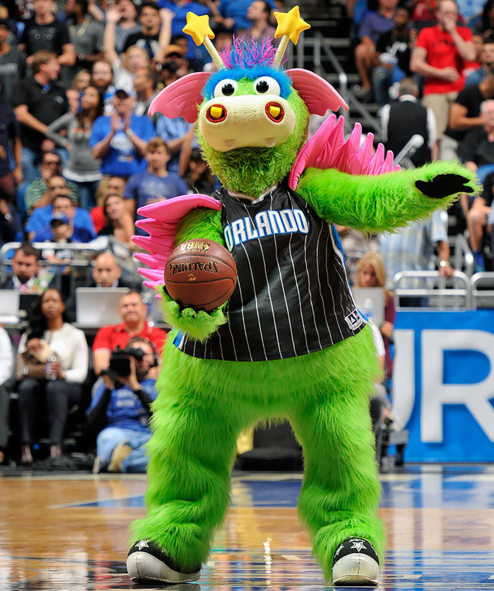 washington wizards mascot g-man (humans are not blue in color..is