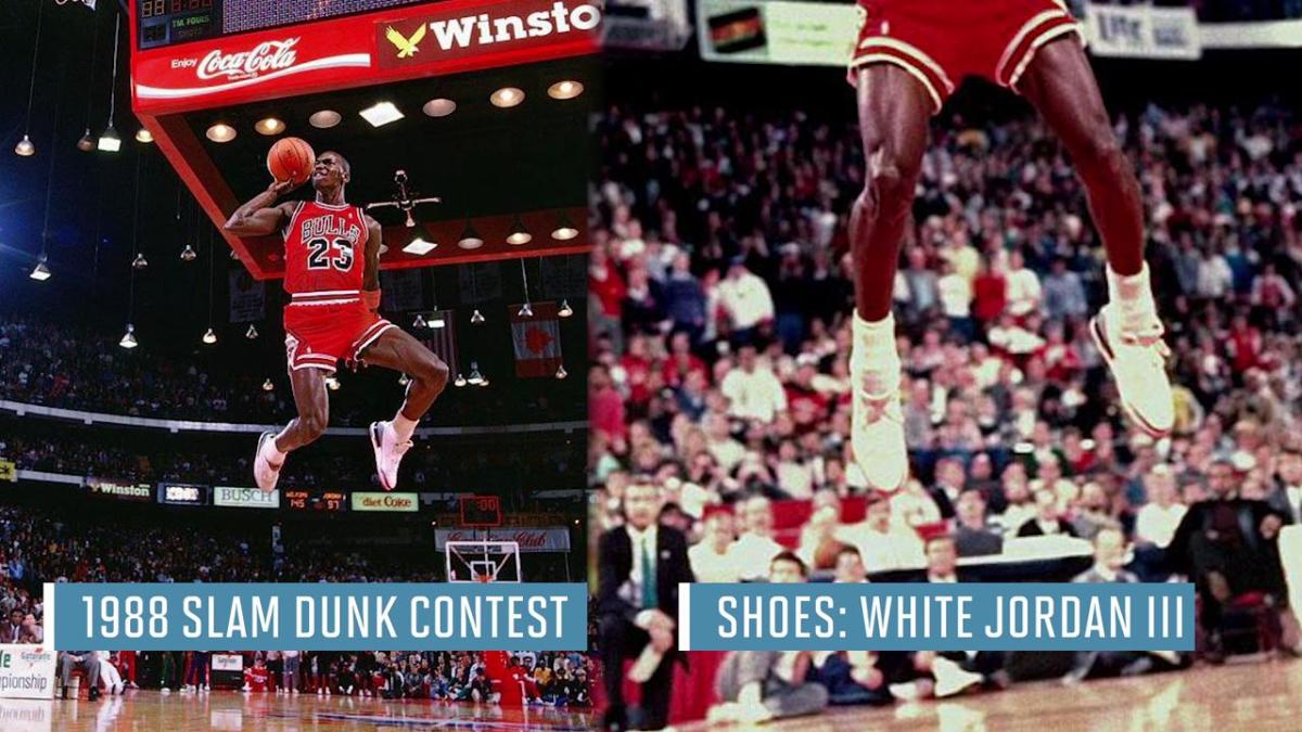 mj slam dunk contest 1988 shoes