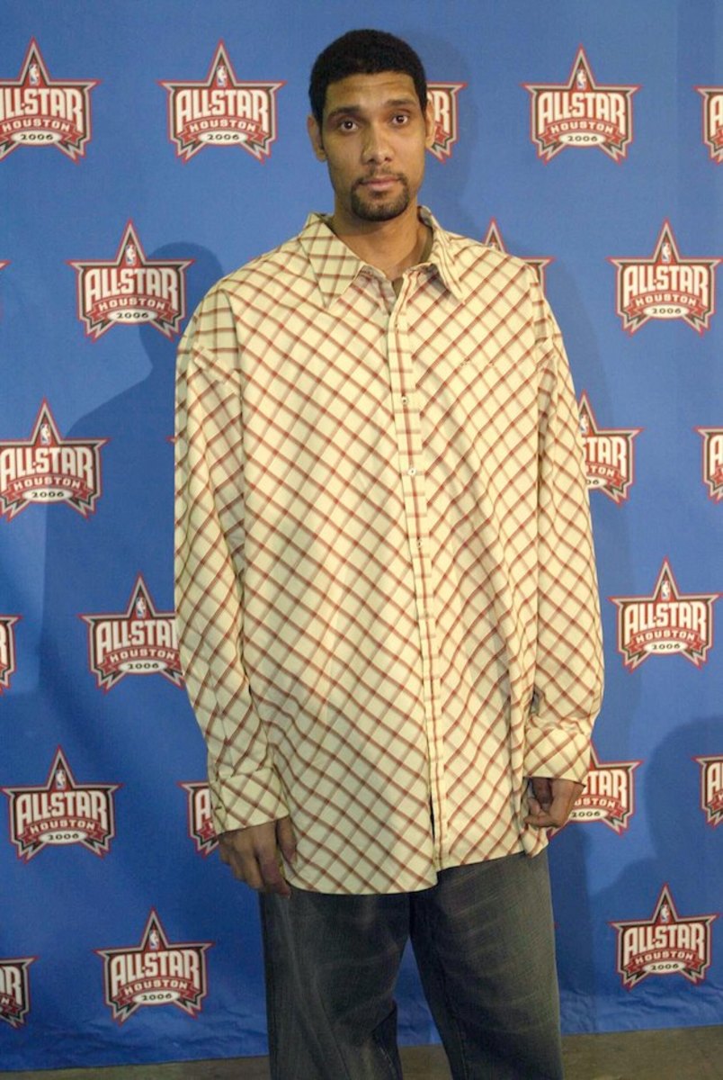 NBA Memes on X: Tim Duncan has the greatest fashion sense in NBA history😂   / X
