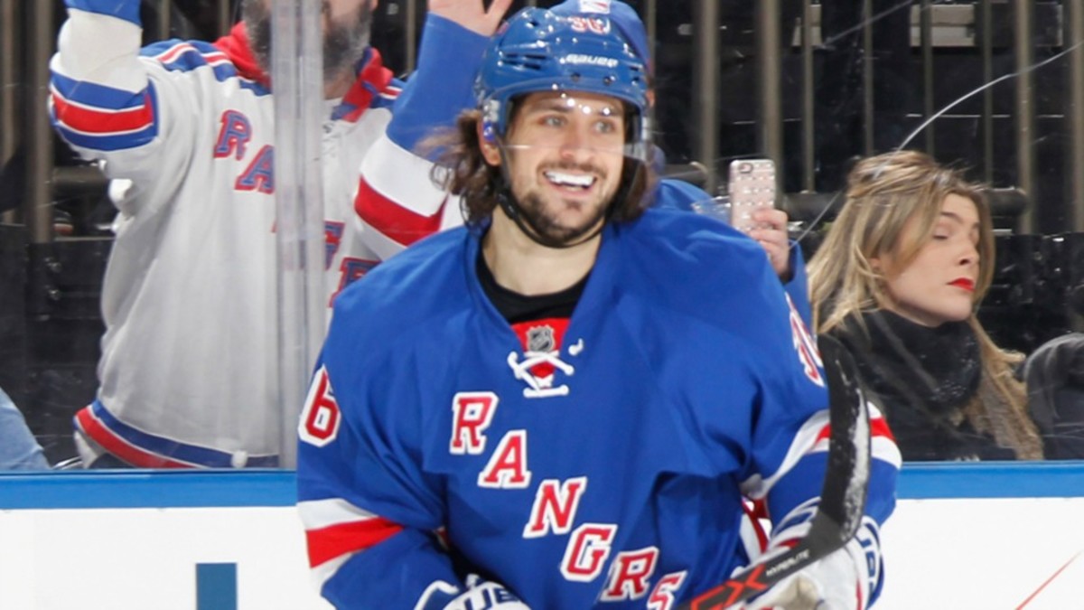 Mats Zuccarello Signed Hockey Stick New York Rangers Autographed