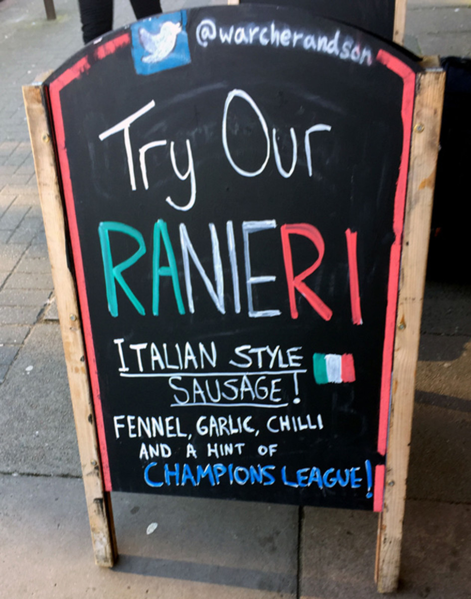 W Archer and Son butcher shop in Leicester is embracing the Foxes' run at the Premier League title