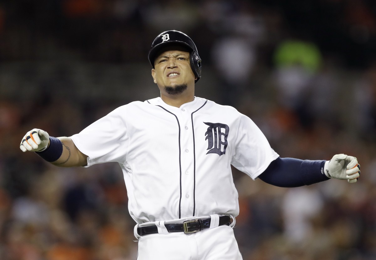 Tigers star Cabrera out of starting lineup with shaky ankle - Sports ...