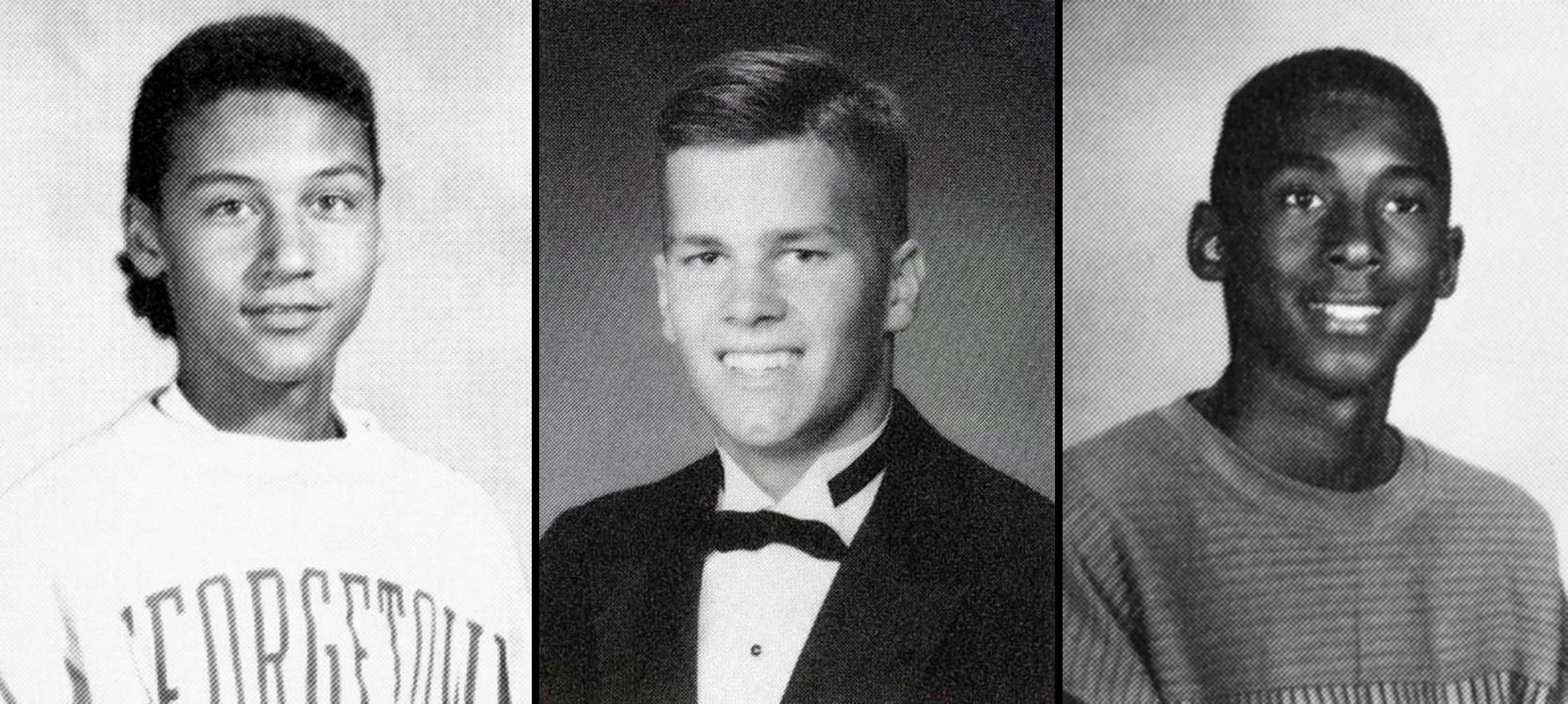 High School Yearbook Photos of Famous Sports Figures - Sports