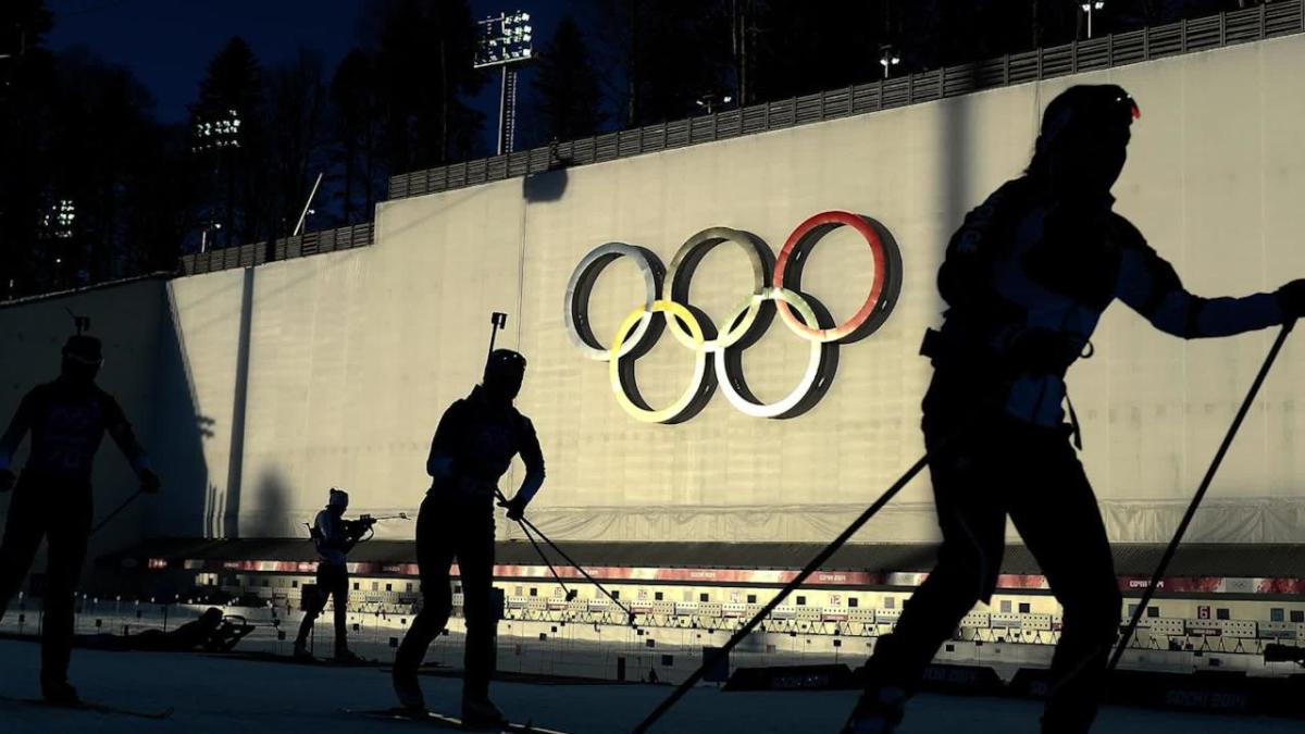 The more dangerous the sport. Спорт в России Эстетика. Нейтральный флаг России в биатлоне. Лазер и Олимпийские игры.